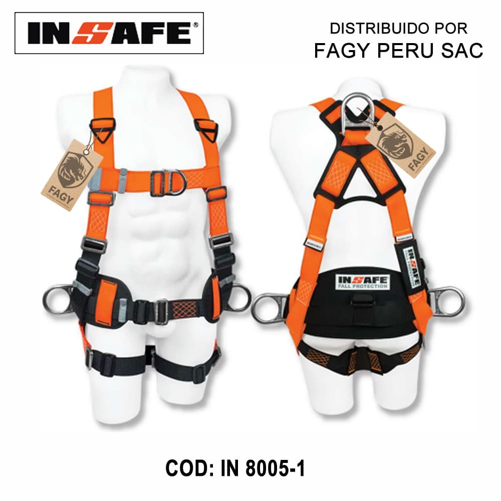 Arnes 4 argollas en H lumbar Insafe in 8005-1 - INSAFE