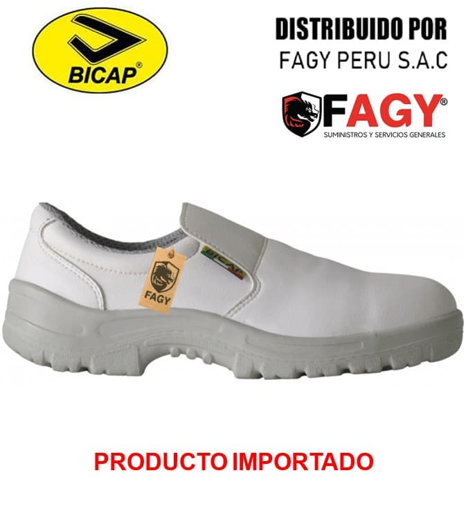 Calzado de seguridad con puntera composite blanco bicap - Producto Importado