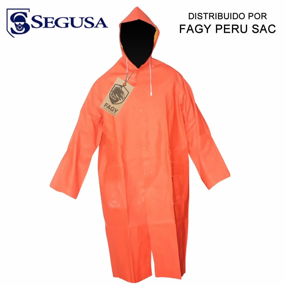 Casaca de pvc color naranja-amarilla - Segusa
