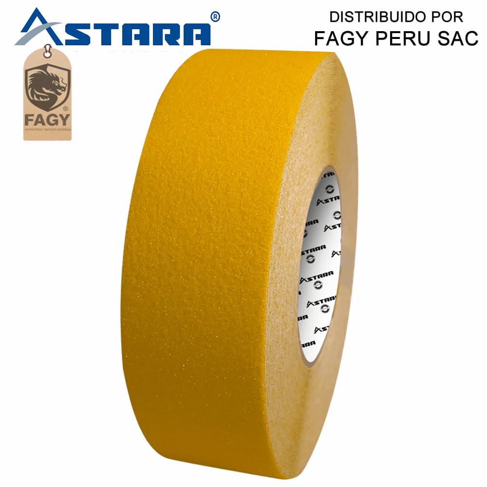 Cinta antideslizante amarilla 5cm x 18m Astara - Astara