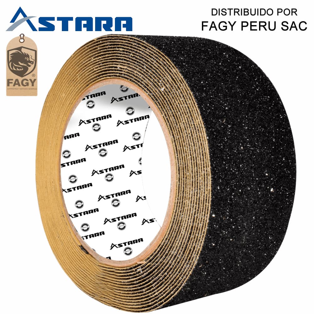 Cinta antideslizante negro 5cm x 5m Astara - Astara