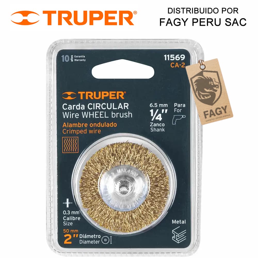 Escobilla circular 2″ Truper 11569 - Truper