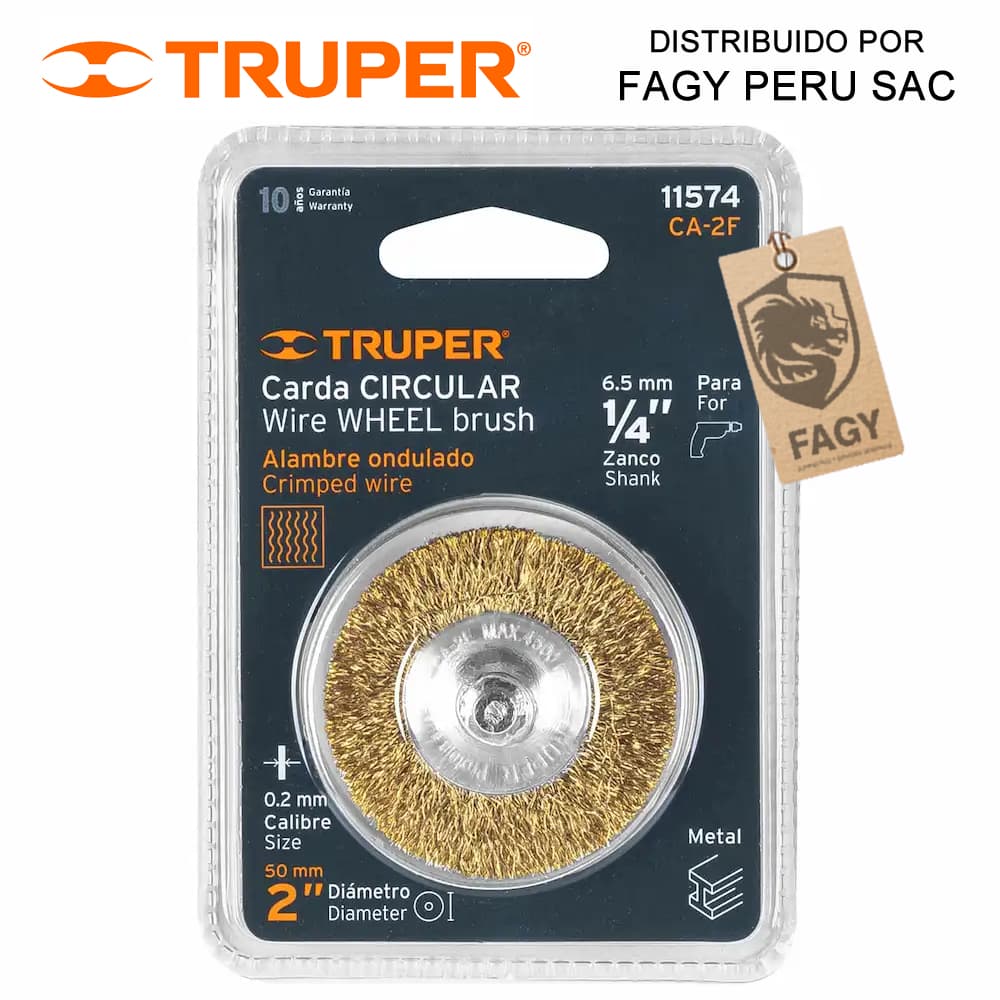 Escobilla circular 2″ Truper 11574 - Truper