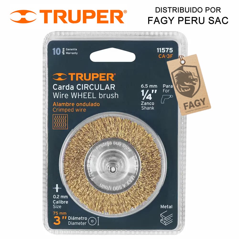 Escobilla circular 3″ Truper 11575 - Truper