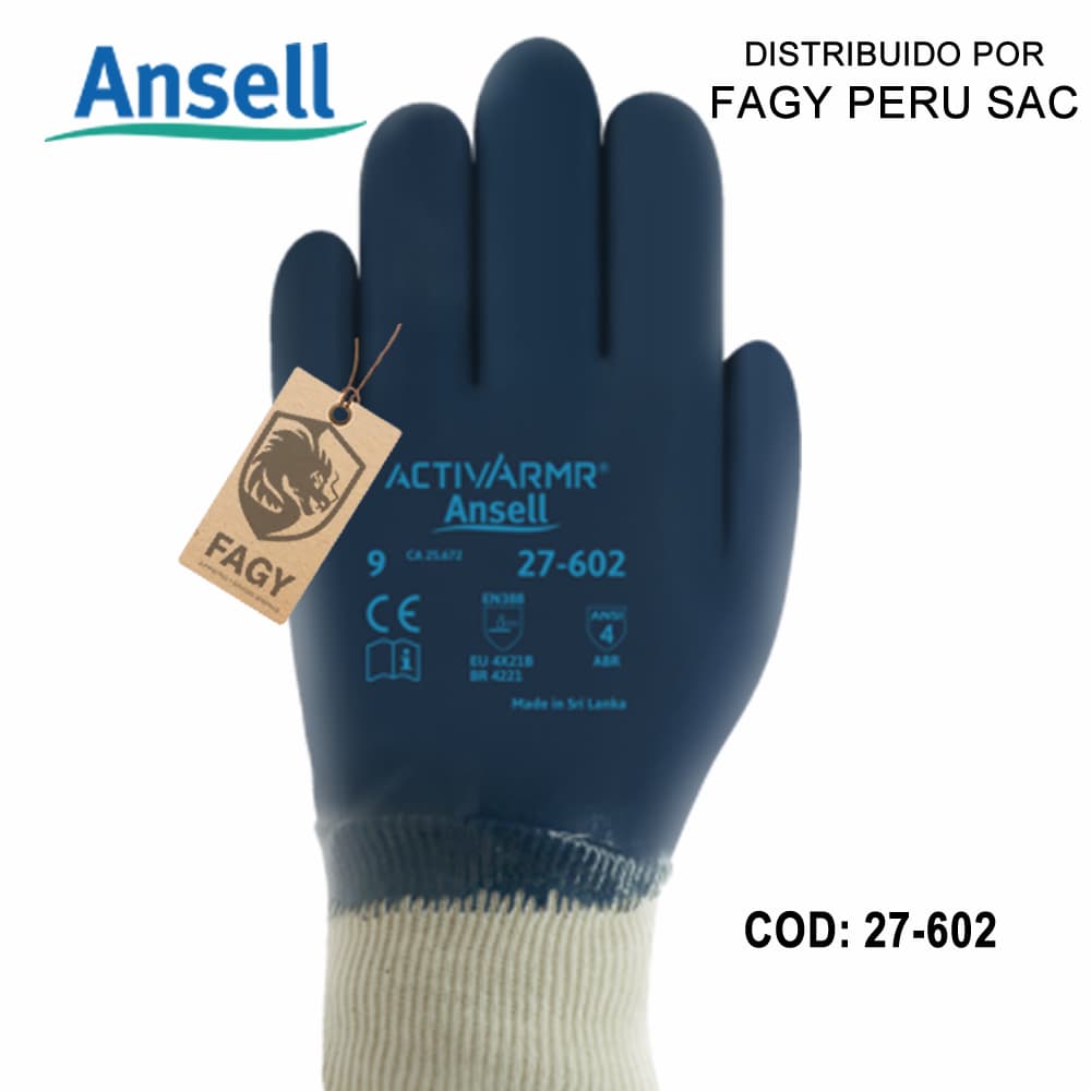 Guantes para trabajos exigentes 27-602 ansell - Ansell