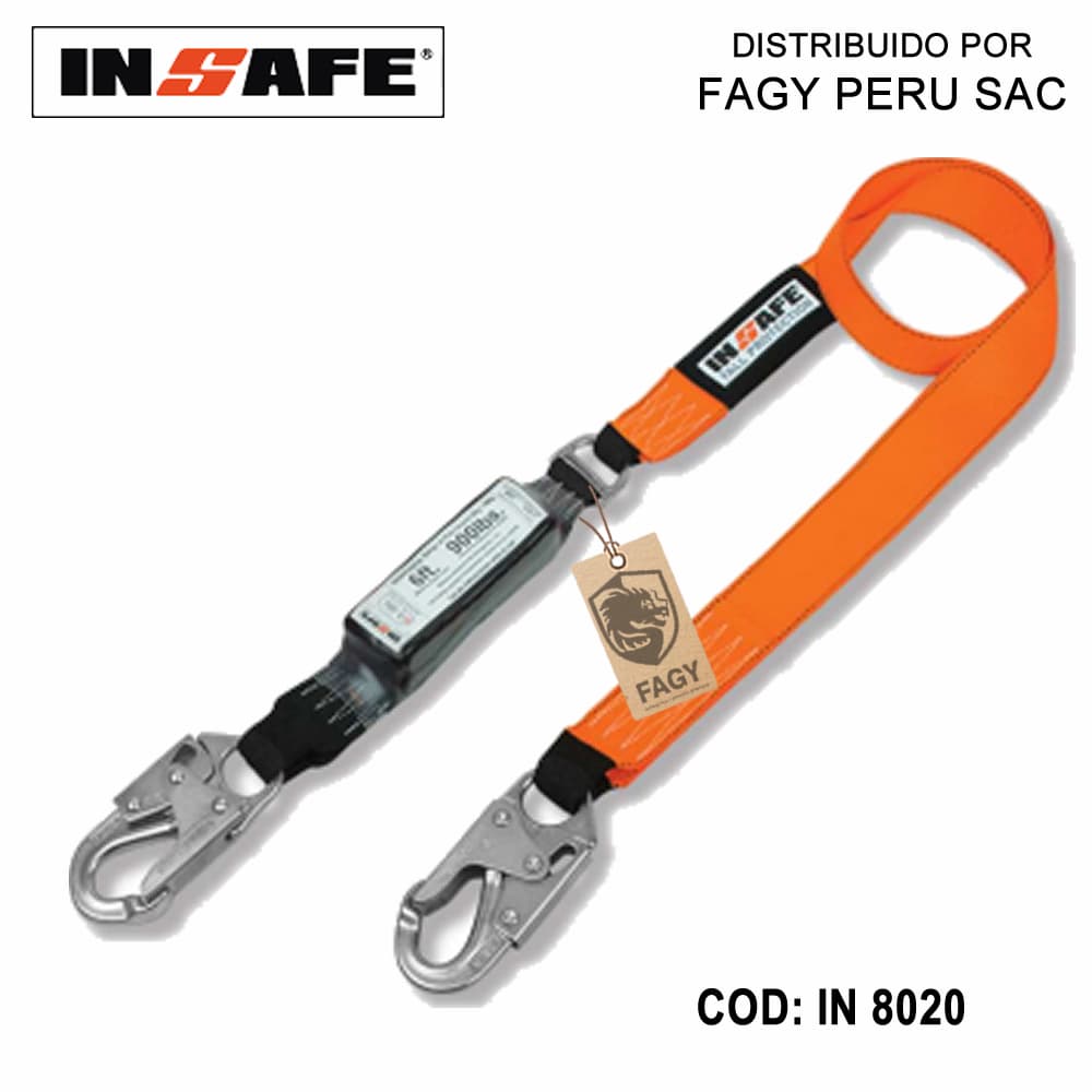 Linea de vida con amortiguador Insafe in 8020 - INSAFE