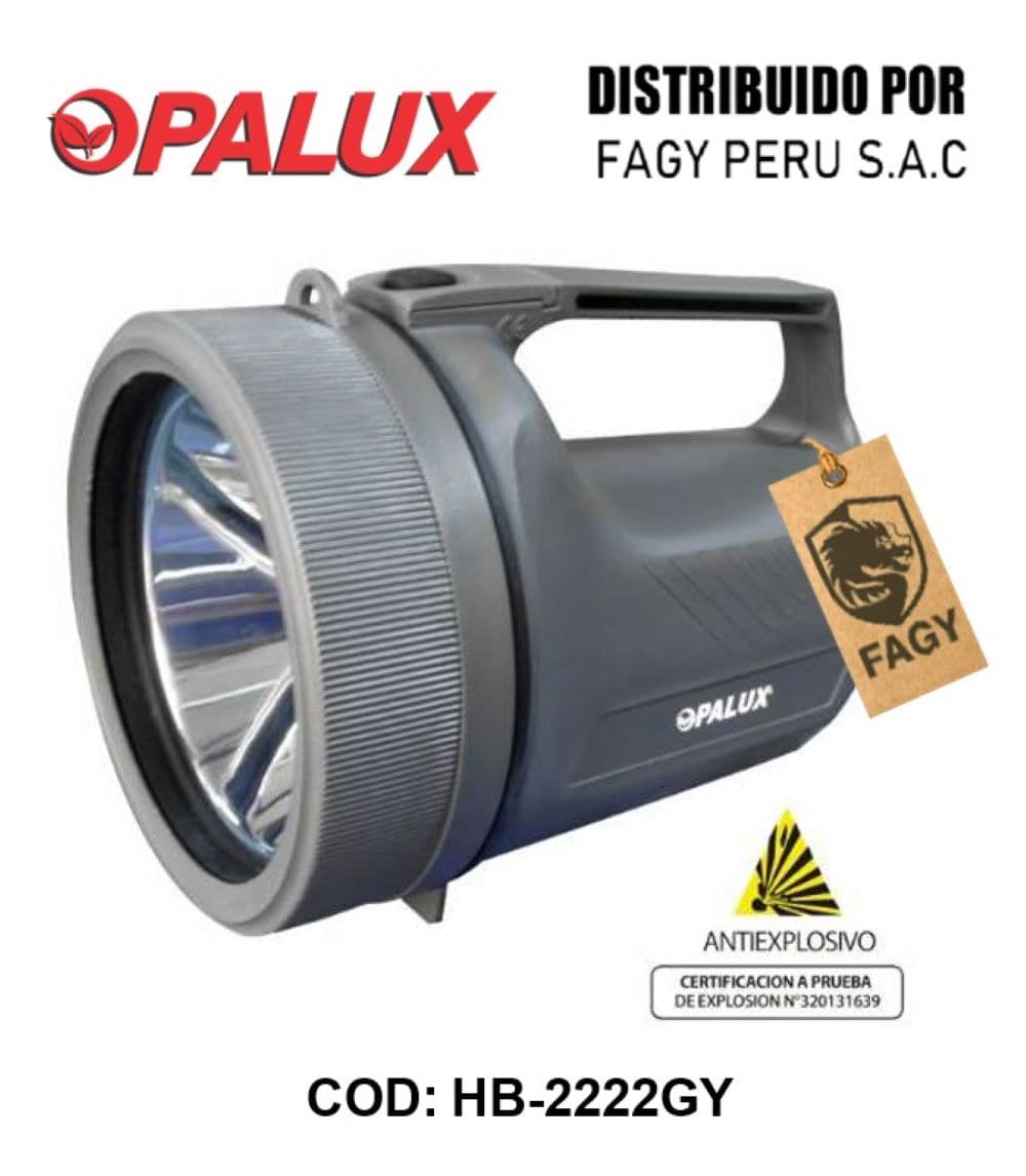 Linterna antiexplosiva 5w Opalux HB-2222GY - Opalux