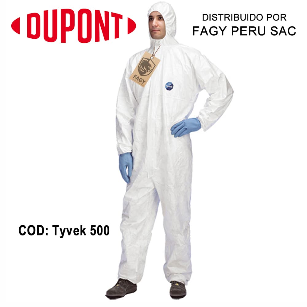 Traje contra particulas tyvek 500 Dupont - Dupont