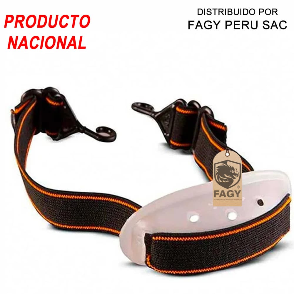 Barbiquejo con mentonera de PVC - Producto Nacional