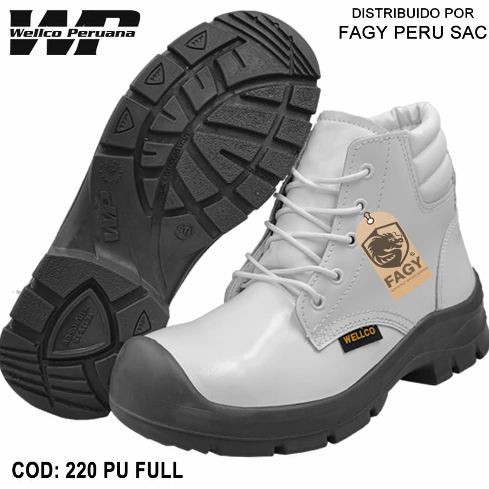 Calzado de seguridad 220 Pu Full blanco Wellco - WELLCO