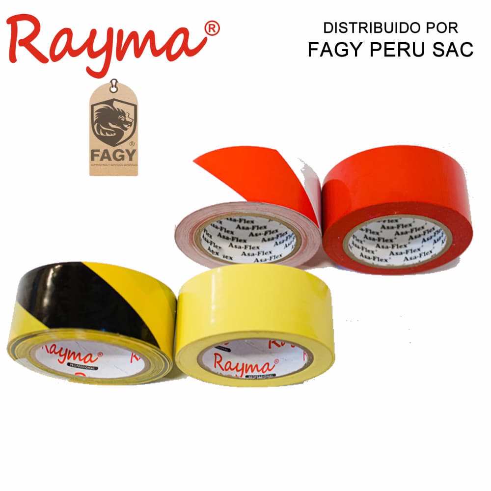 Cinta delimitadora de pvc 33m rayma - Rayma