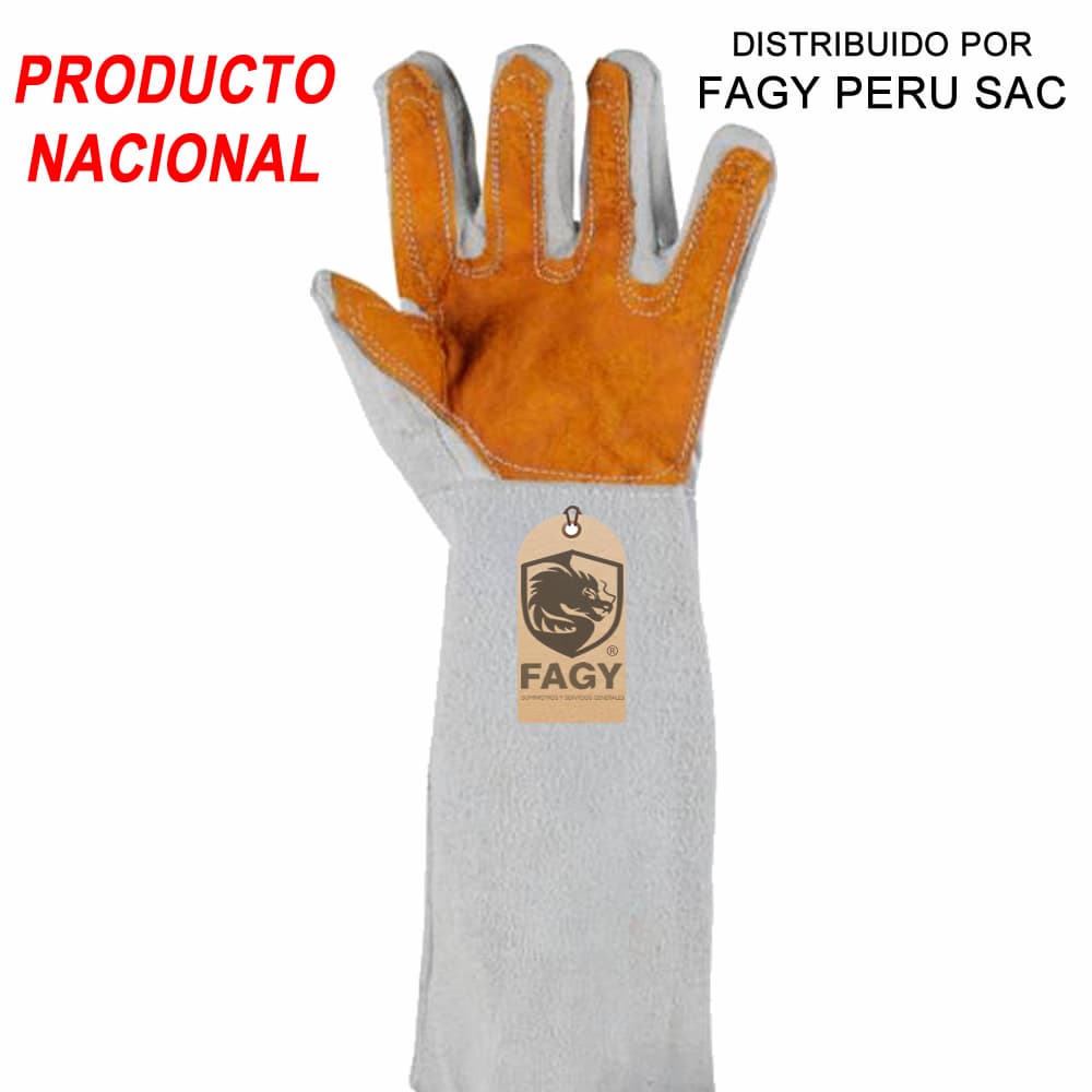 Guante cuero cromo 18″ - Producto Nacional