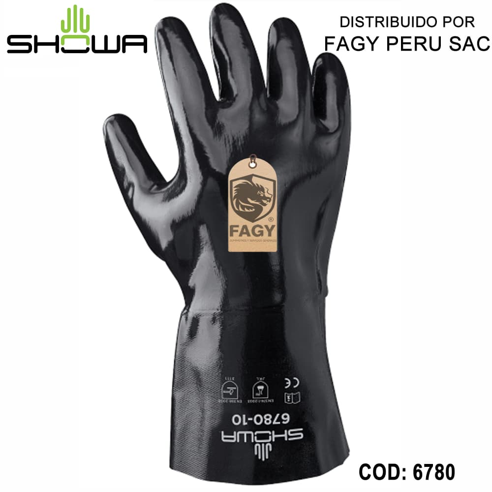 Guante resistente a quimicos 6780 showa - SHOWA