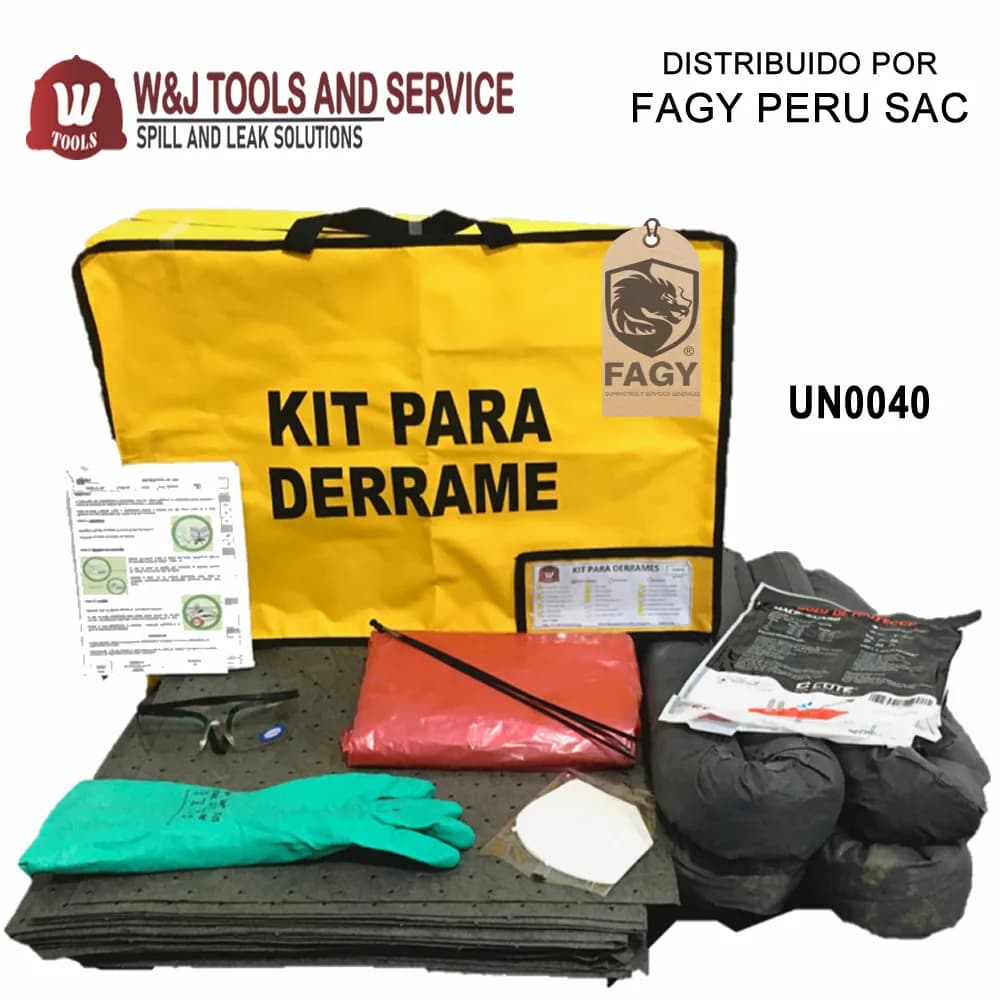 Kit antiderrame universal maletin 40L - W Tools