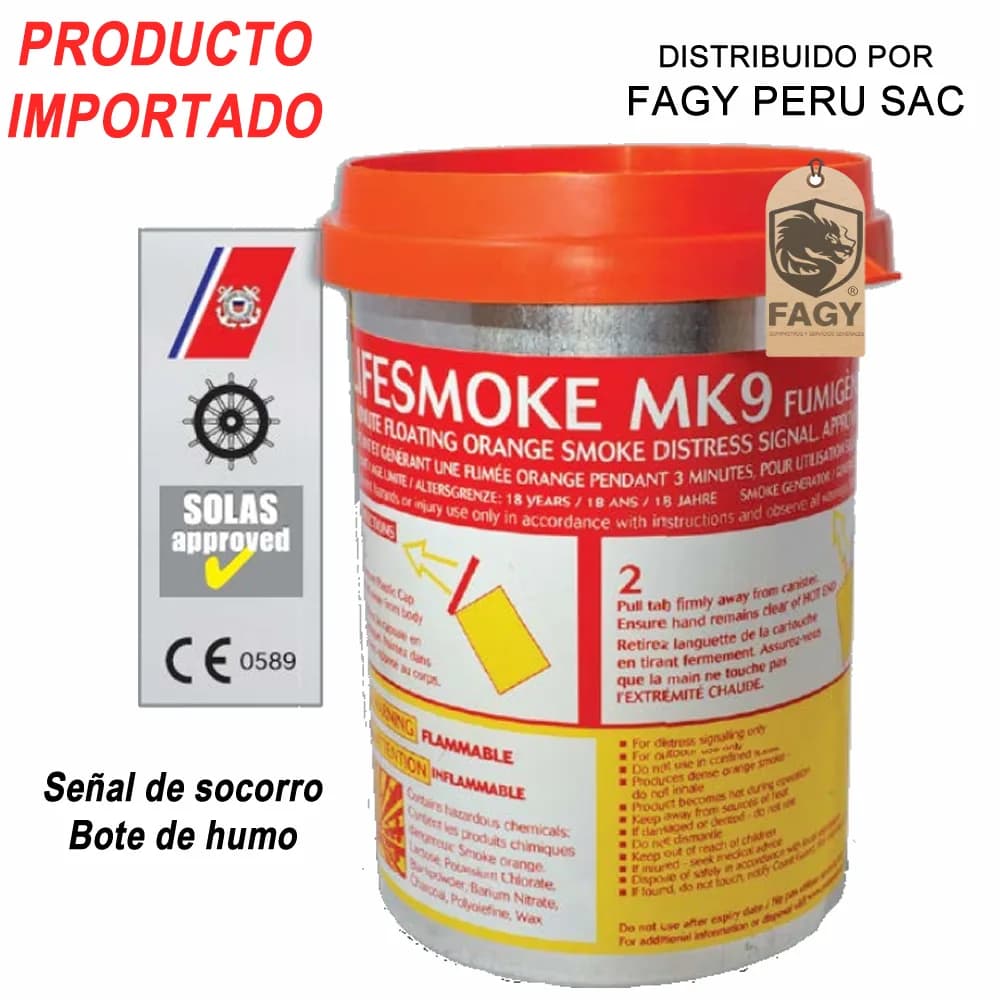 Señal de socorro bote de humo - Producto Importado