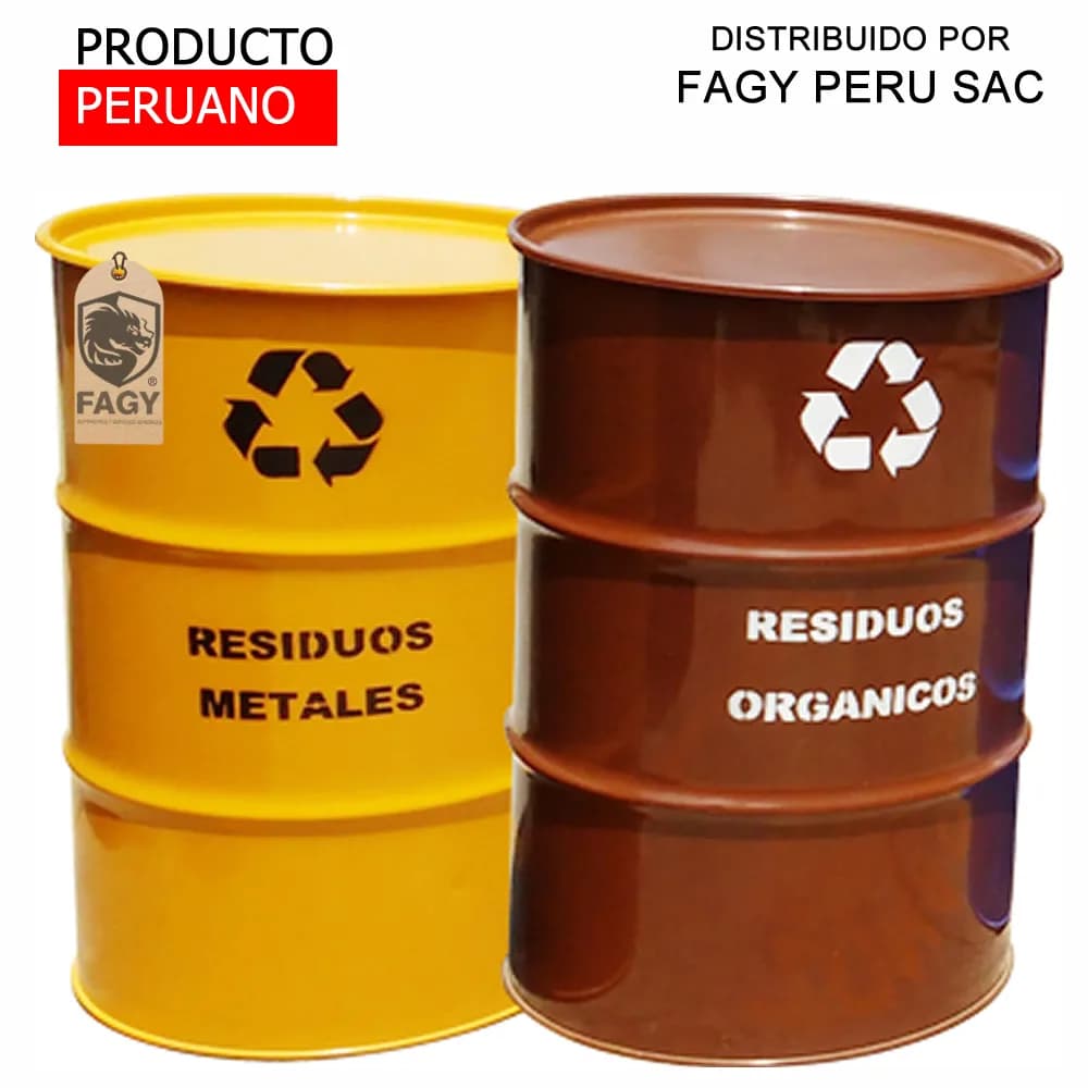 Cilindro de metal para reciclaje - Producto Nacional