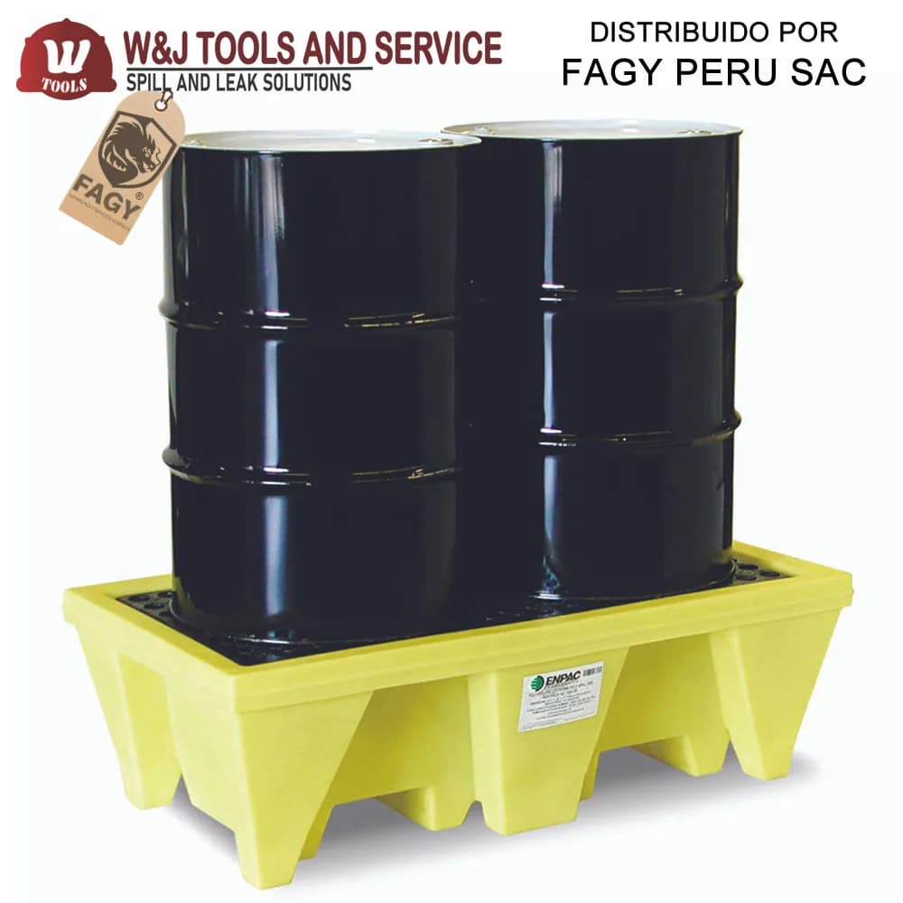 Pallet antiderrame para 2 cilindros 5253-YE-D ENPAC - W Tools