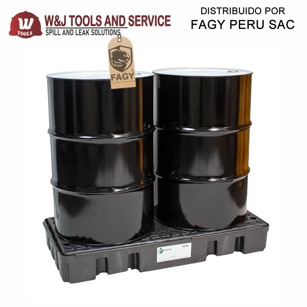 Pallet para derrame 02 tambores 5117-BD - W Tools