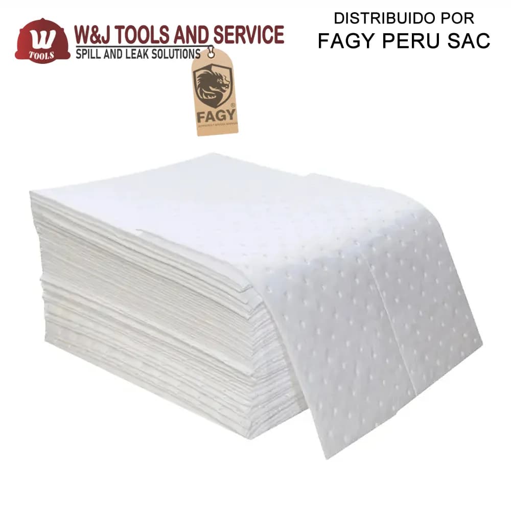 Paños absorbentes para hidrocarburos O1PL200W - W Tools