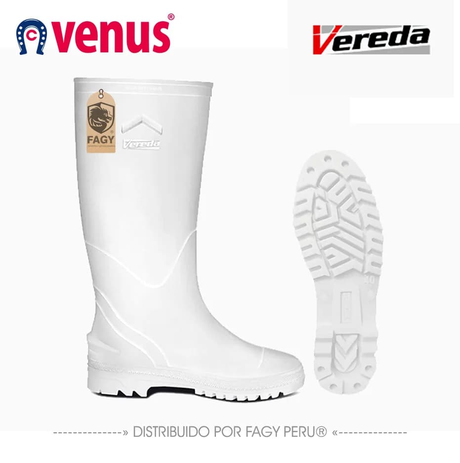 Bota impermeable granjera blanca - VENUS
