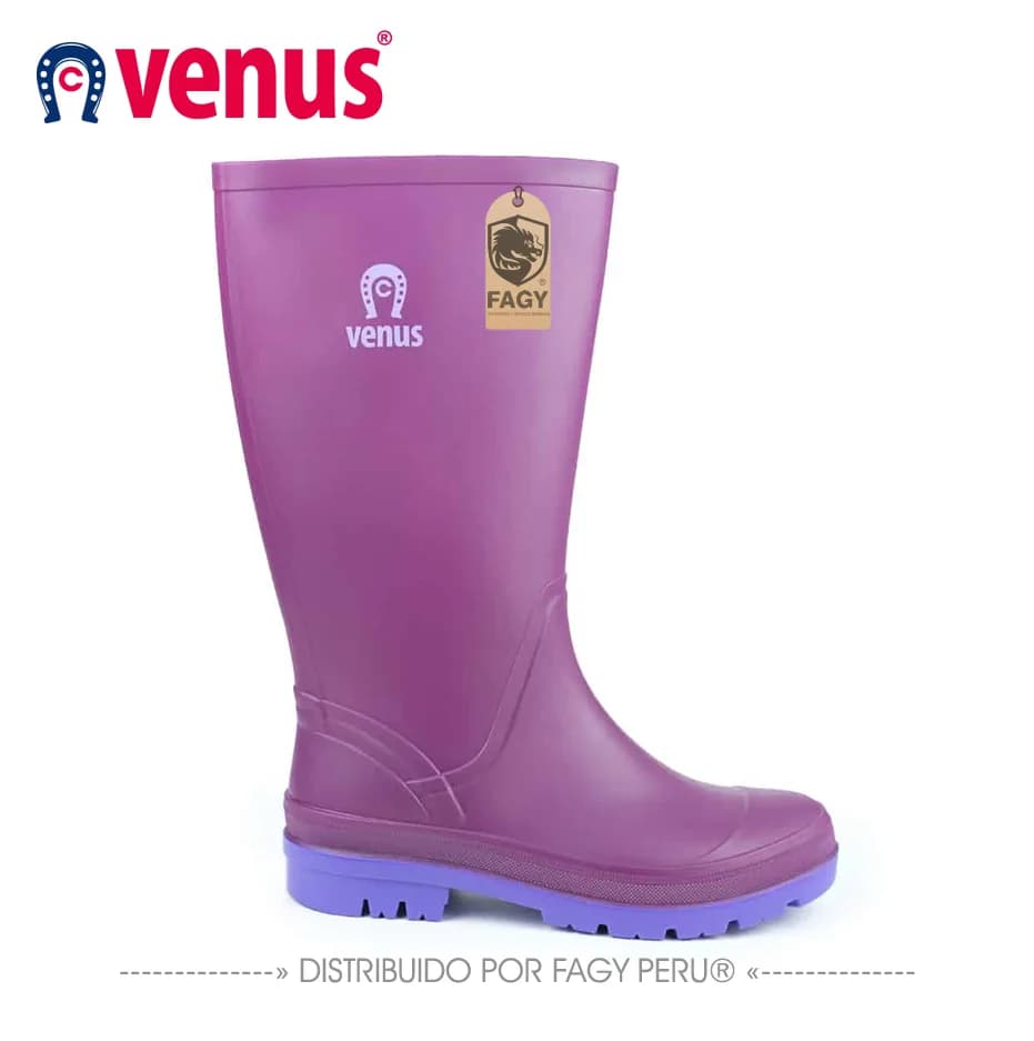 Botas impermeables llanera color violeta - VENUS