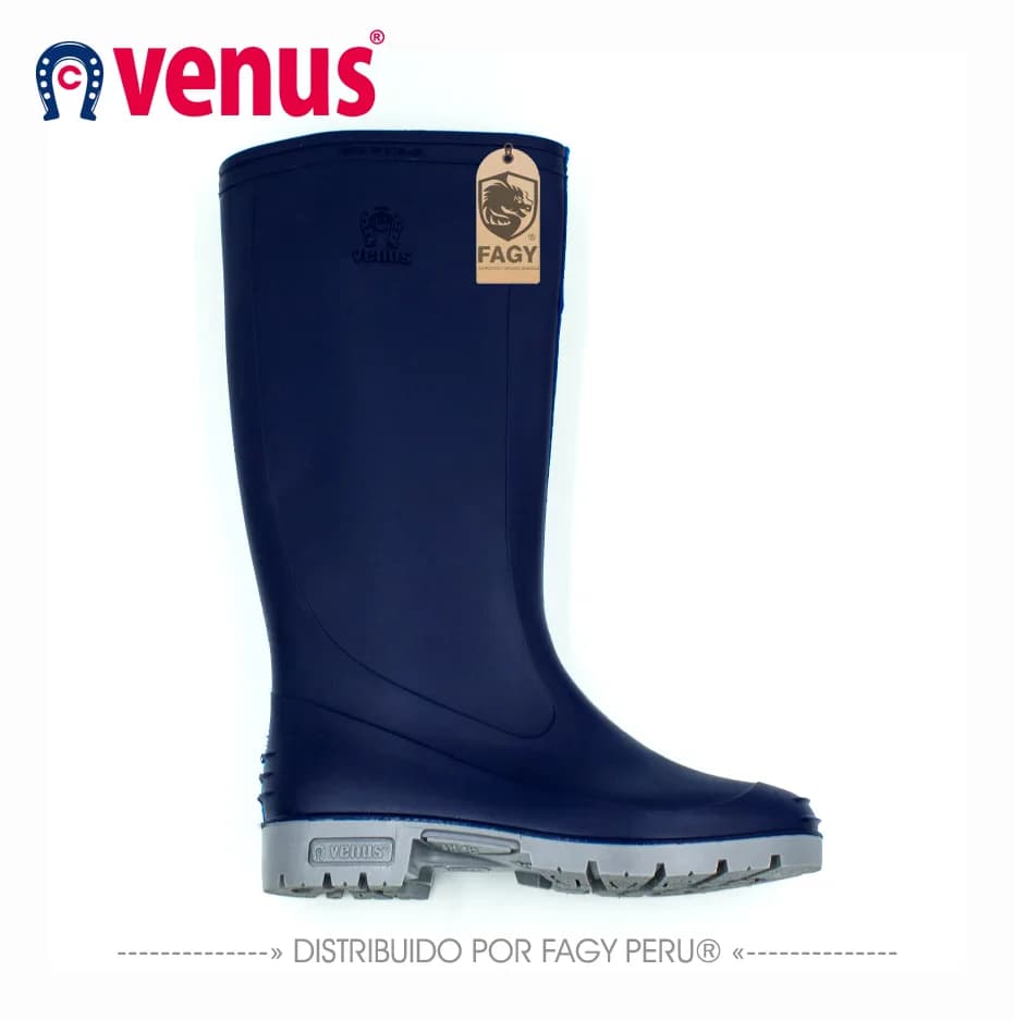 Botas impermeables pantanera azul gris - VENUS