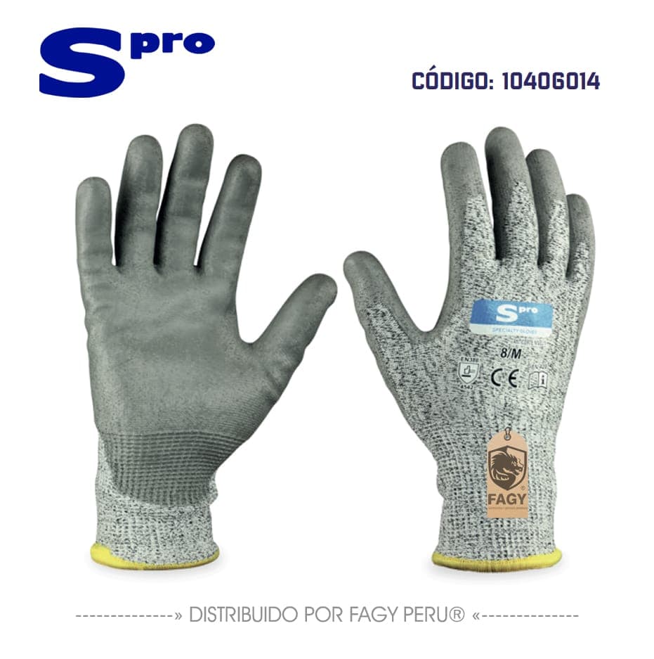 Guante anticorte cut5 palma pu spro - Spro