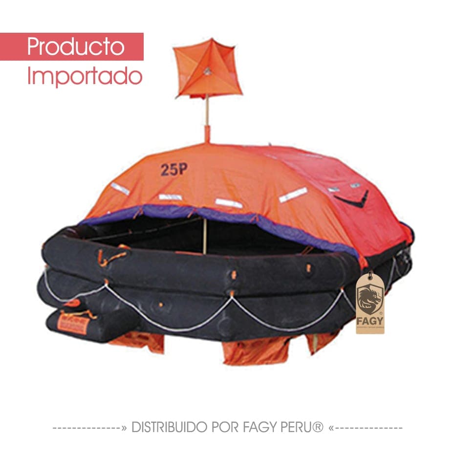 Balsa salvavida naranja importado - Producto Importado