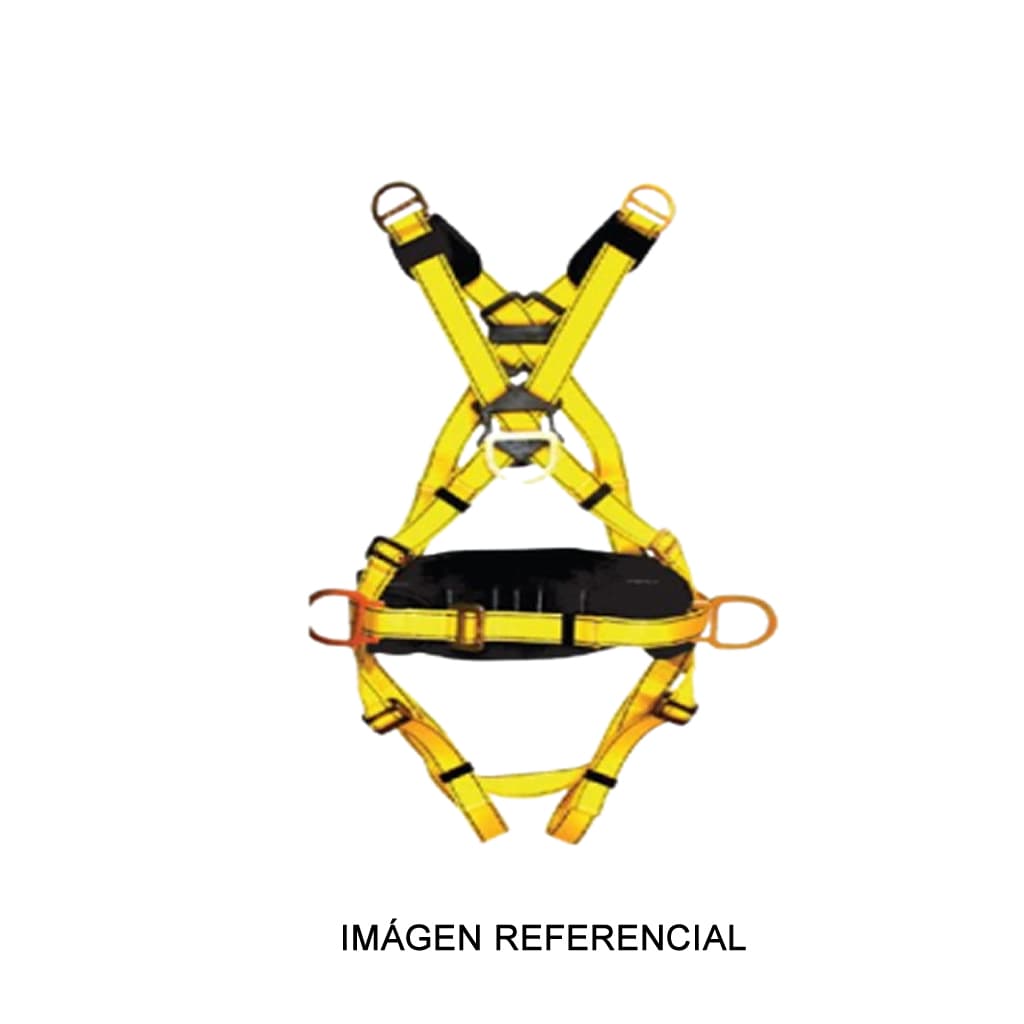 Arnés en X 6 aros y 7 hebillas con faja lumbar - MAICOL