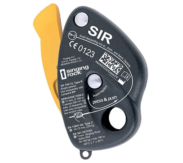 Descensor Sir para trabajos verticales - SINGING ROCK