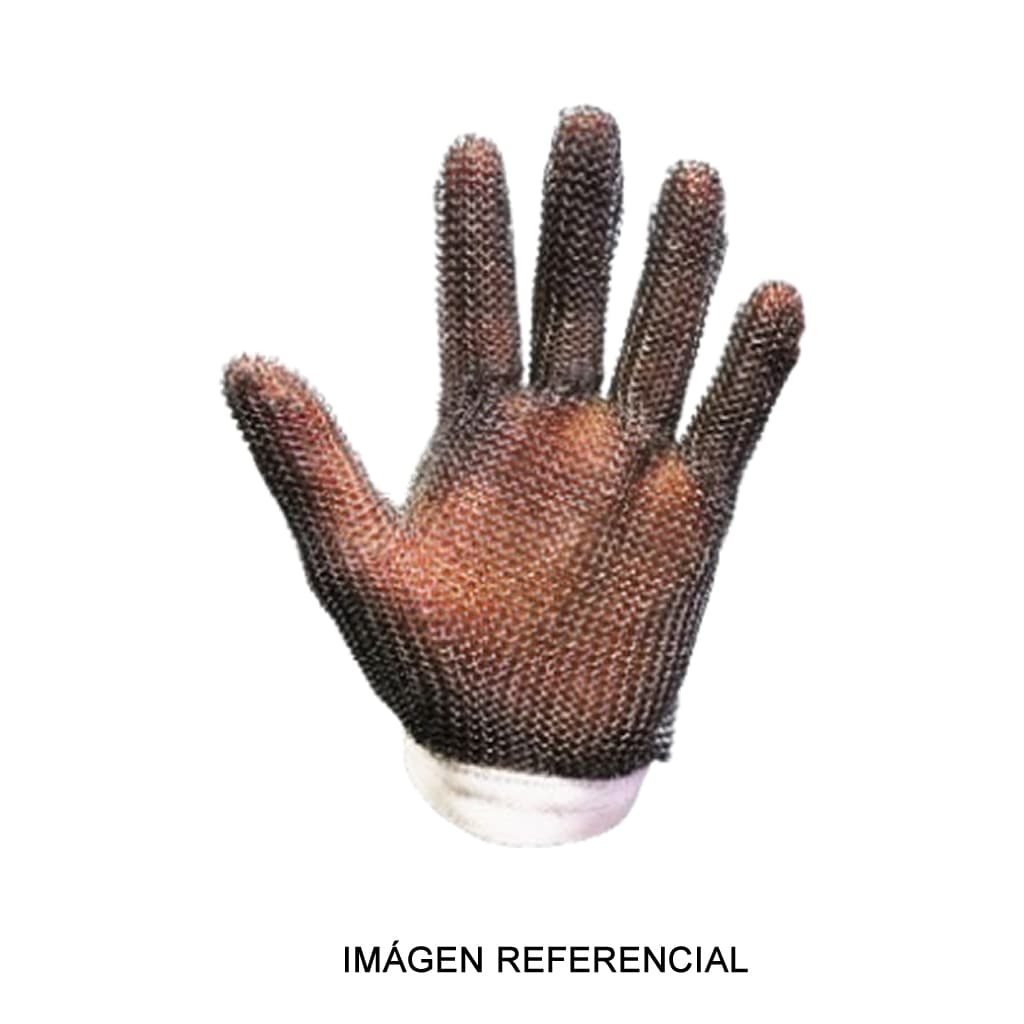 Guante metálico 5 dedos con ajuste de broche - Producto Importado