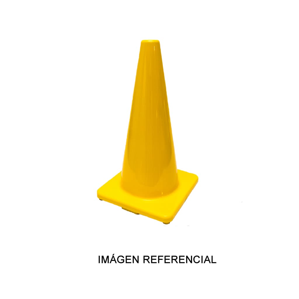 Cono vial color amarillo de 28 pulgadas nacional - Producto Nacional