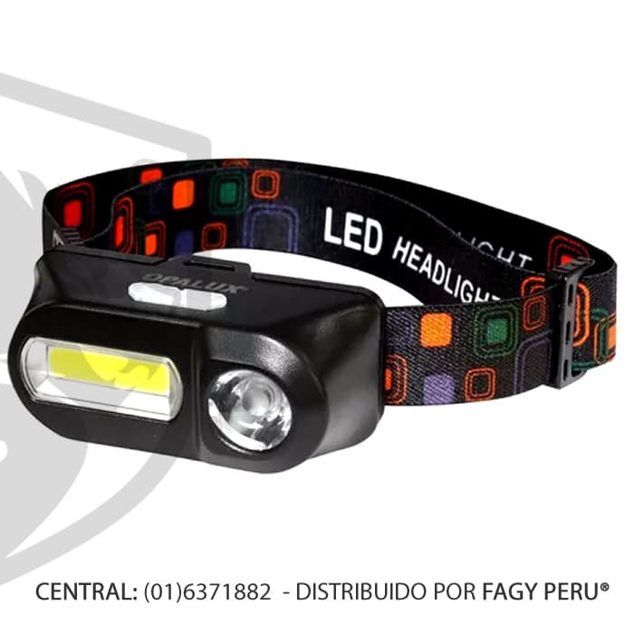 Linterna frontal recargable Op-3753 Opalux - Opalux