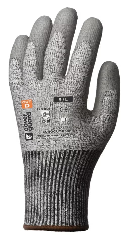 Eurocut P500 sin costuras color gris Coverguard - Coverguard