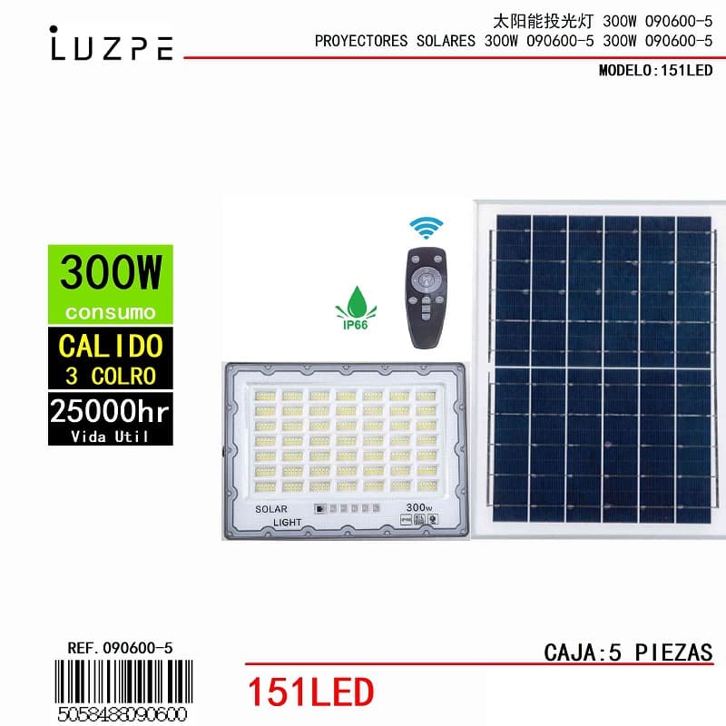 Panel Solar 3 Tonos de 300W - Importado