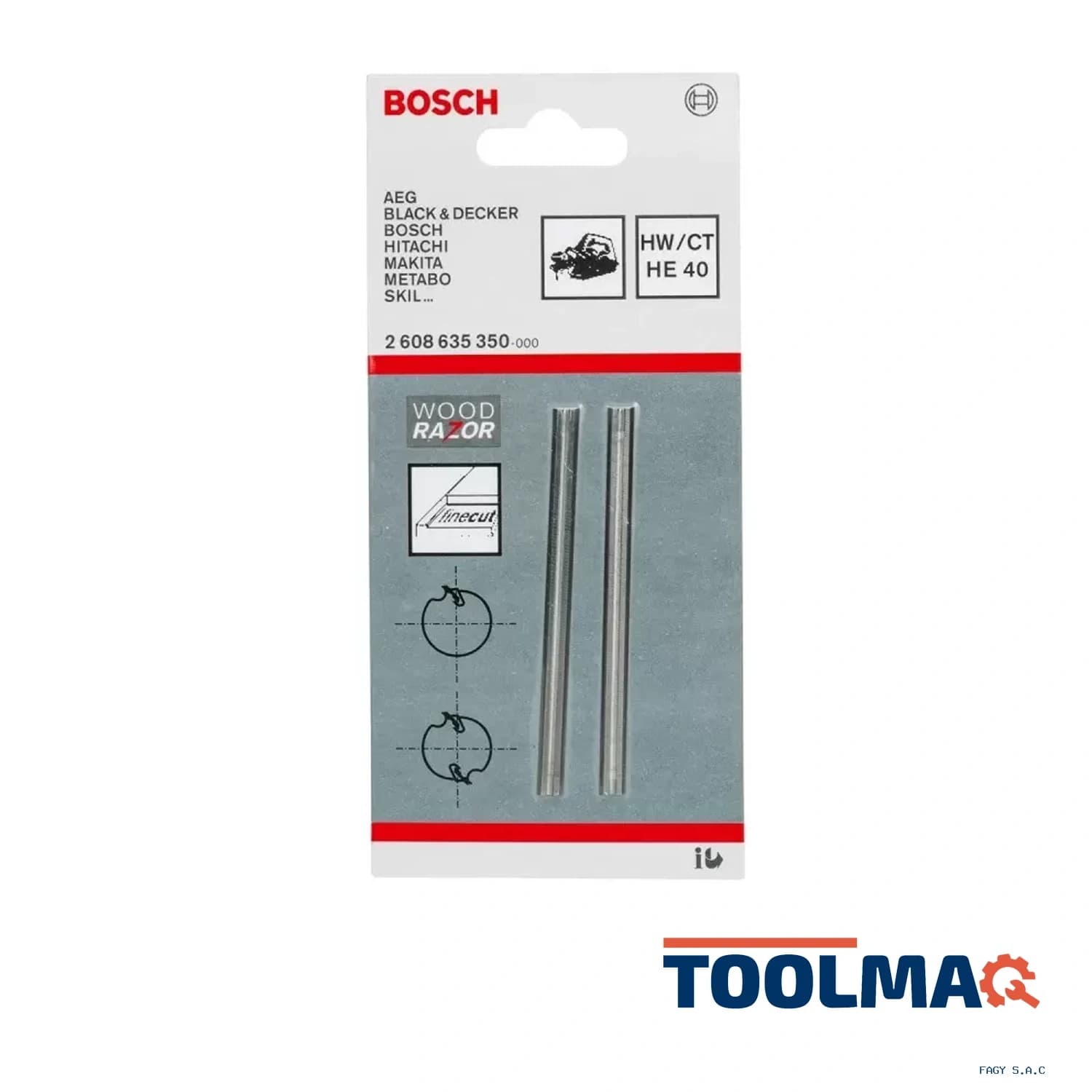 Cuchilla GHO 20-82.(UNIVERSAL) WOODRAZOR 2608.635.350-000