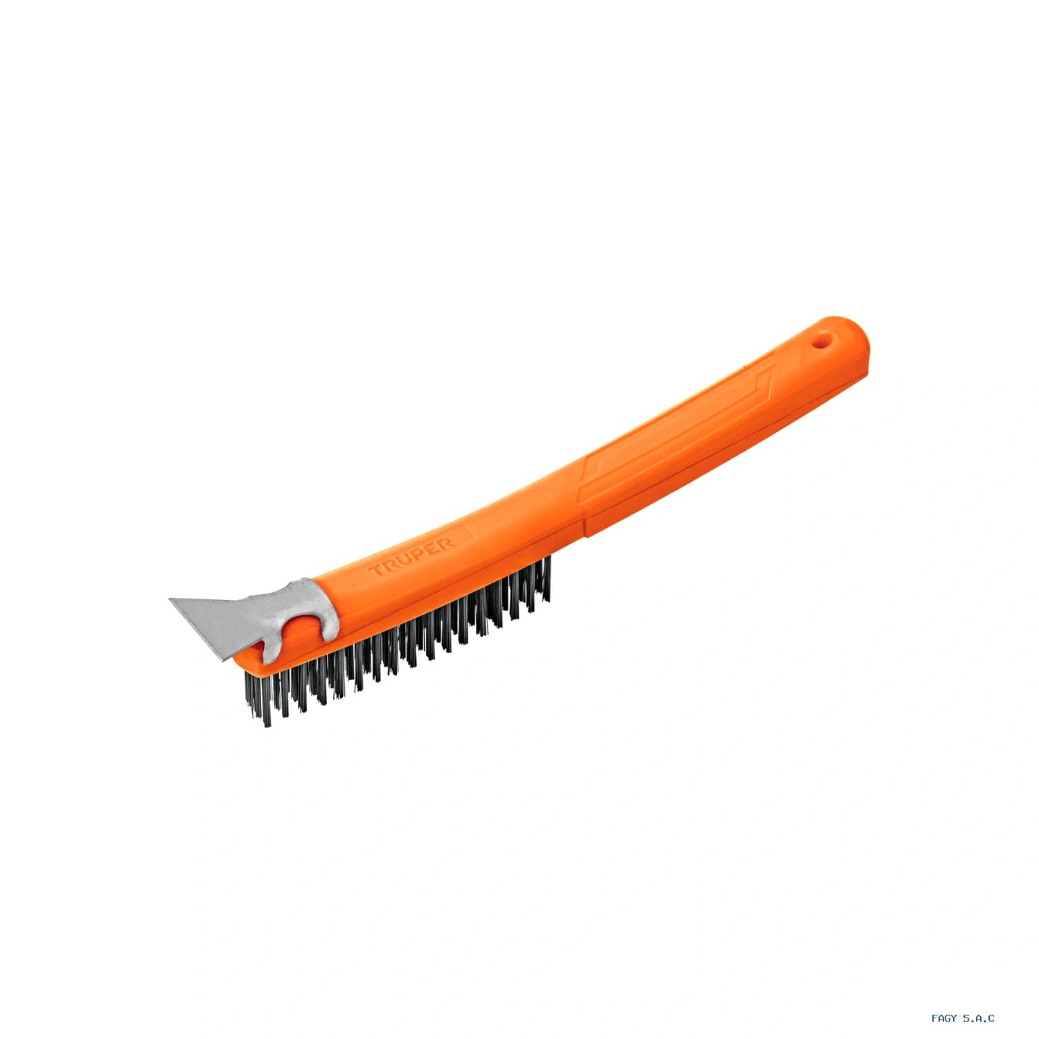 Cepillo de alambre 51 pinceles acero al carbono c/espátula 11539 - Truper