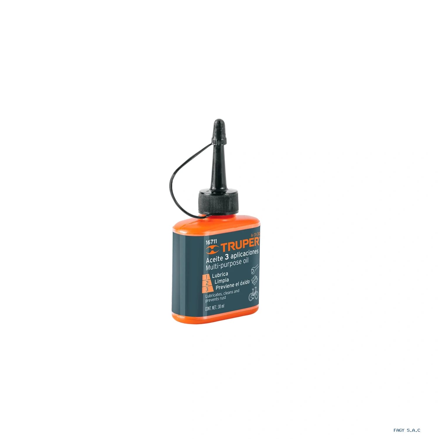 Aceite multiusos, 30ml (1oz), Truper 16711