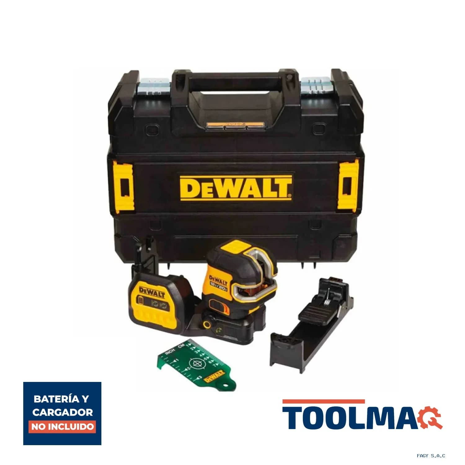 Nivel Láser Combinado 20V Max Luz Verde 30 Mts Baretool Dewalt DCLE34520GB