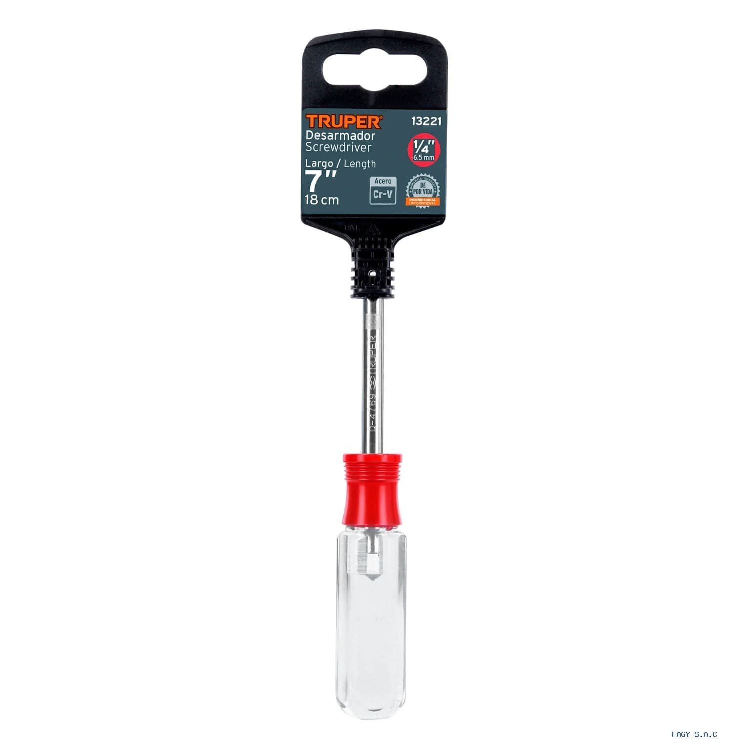 Desarmador de 7" para dados cuadro 1/4", Truper 13221