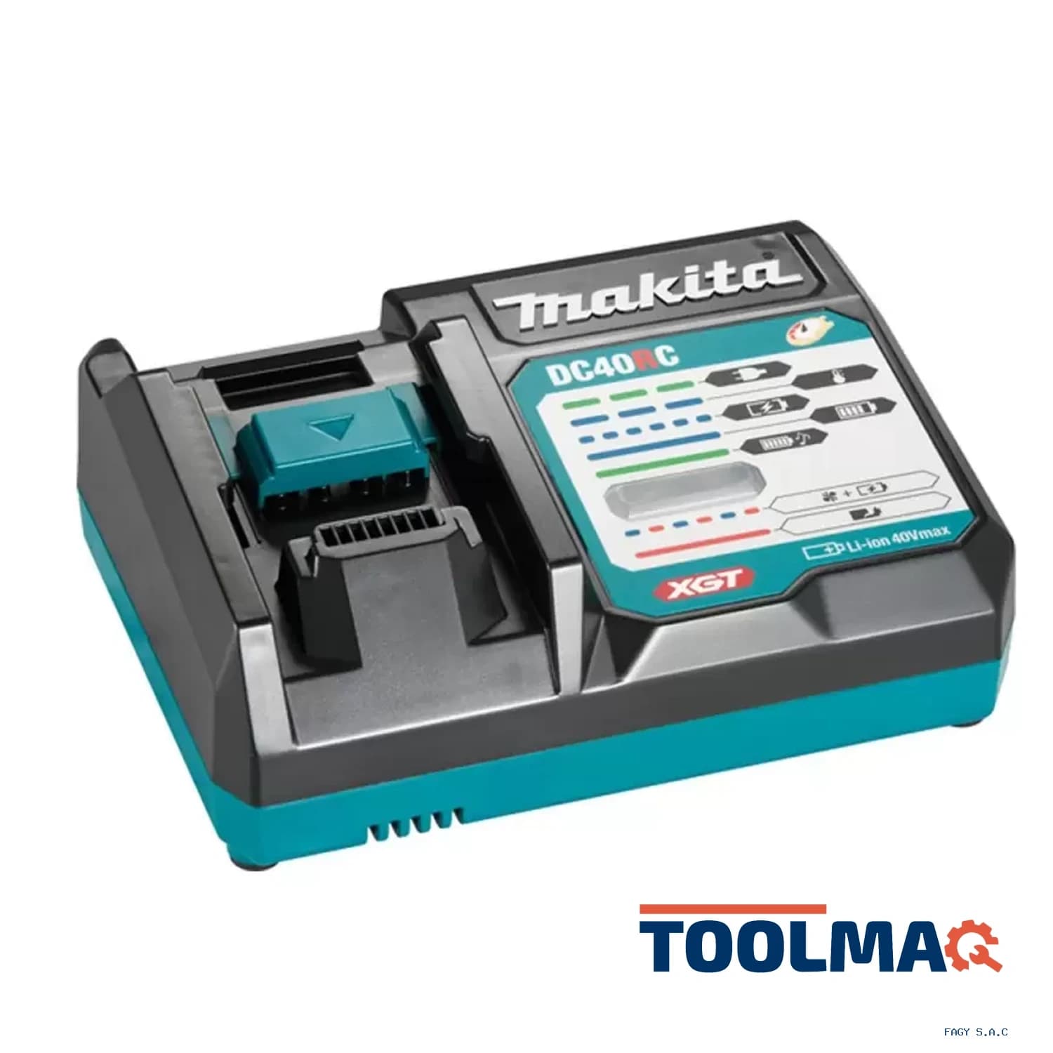 Cargador Estandar de Baterías XGT 40Vmax – DC40RC – Caja cartón 191M90-3