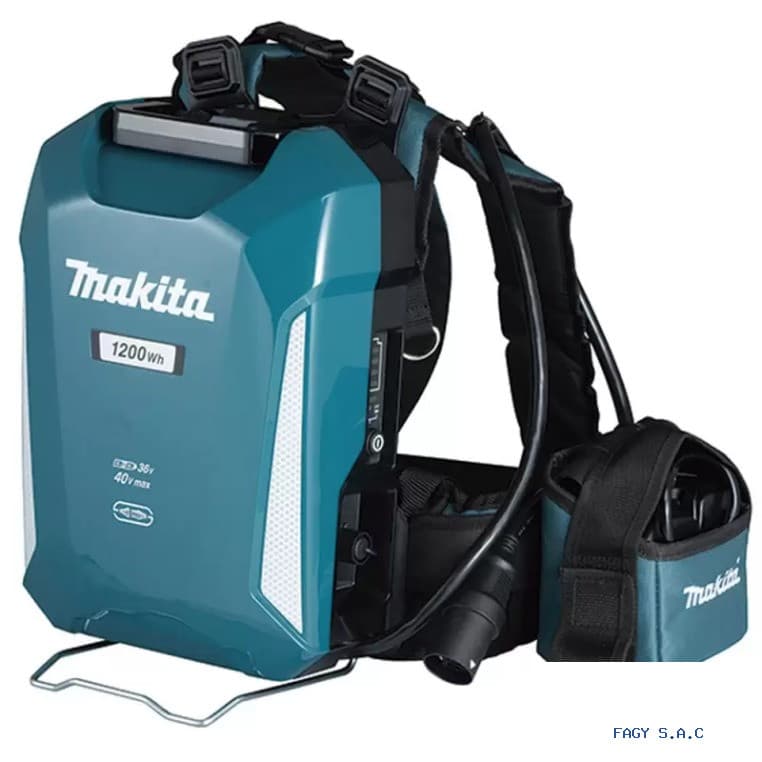 Batería de Mochila 1,200Wh LXT 18Vx2 – XGT / 33.5 Ah / Cargador PDC1200A02 Makita