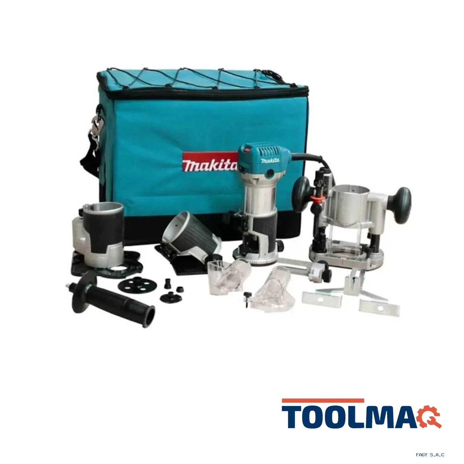 Ruteadora Recortadora 1/4" – 3/8" 710W Makita RT0700CX3
