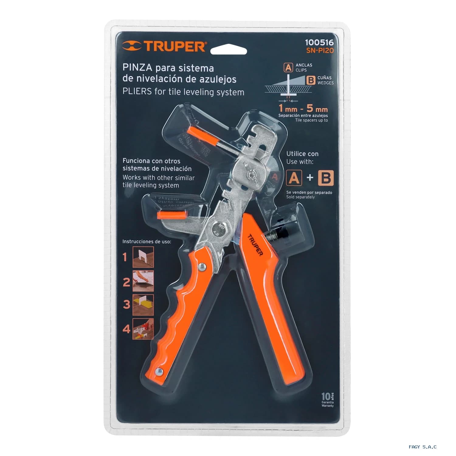 Pinza niveladora de azulejos Truper 100516 - Truper