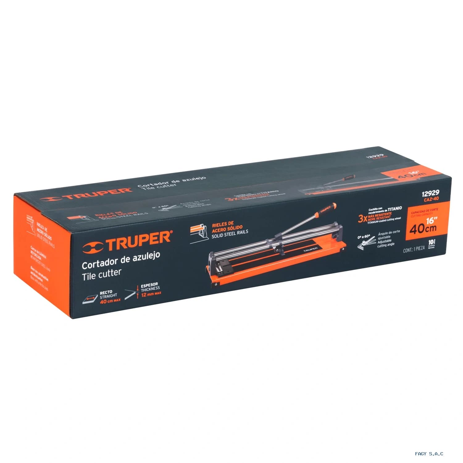 Cortador de azulejo de 16″ (40 cm) Truper 12929 - Truper