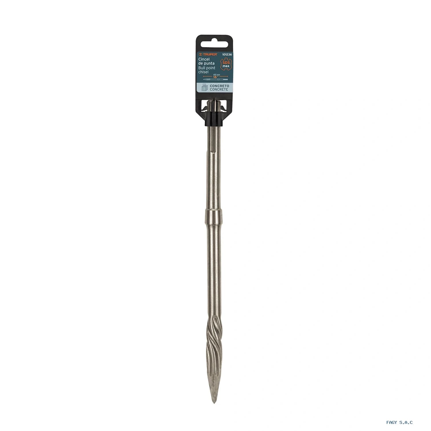 Cincel de punta SDS max de 16", Truper 101236