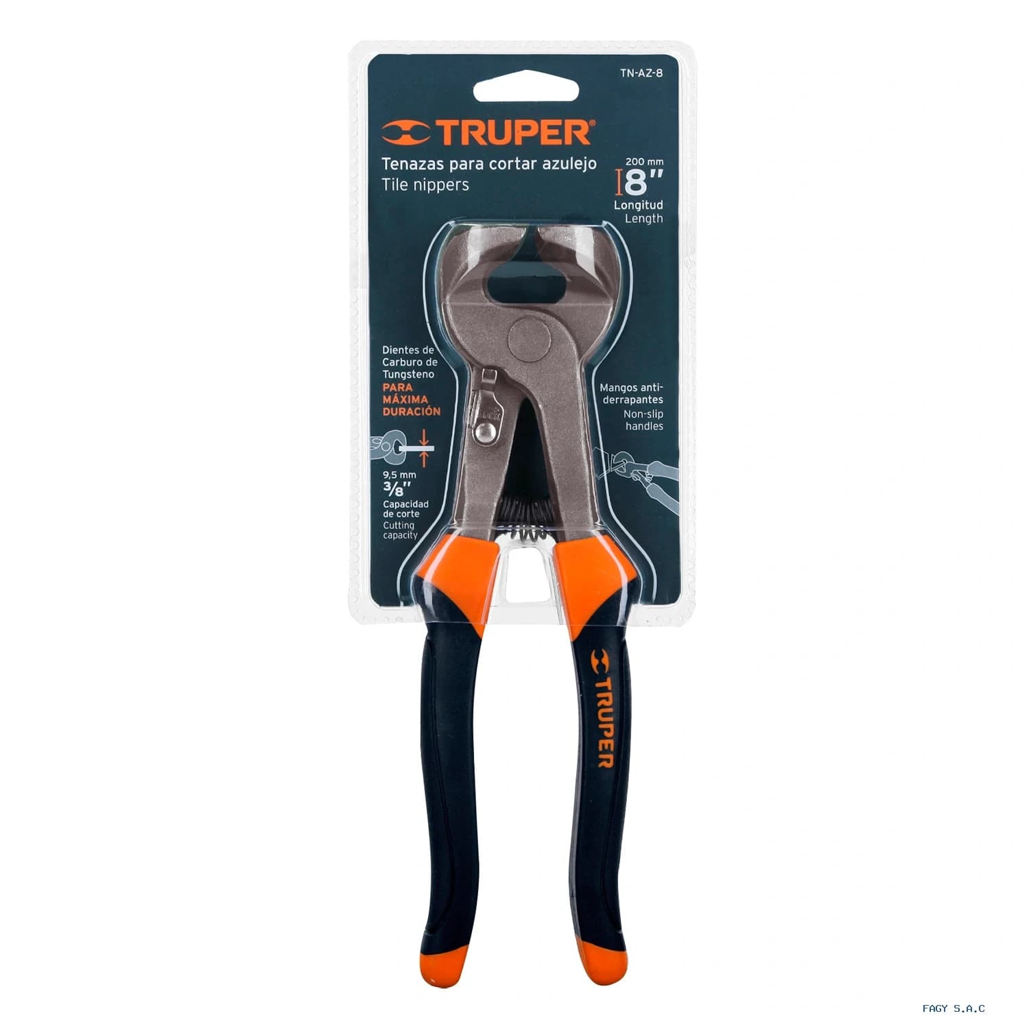 Tenaza 8″ para azulejo Truper 17382 - Truper