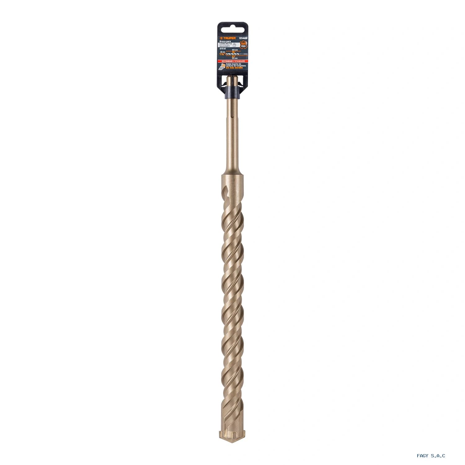Broca SDS Ma x de 1-1/2 x 21", Truper 101469