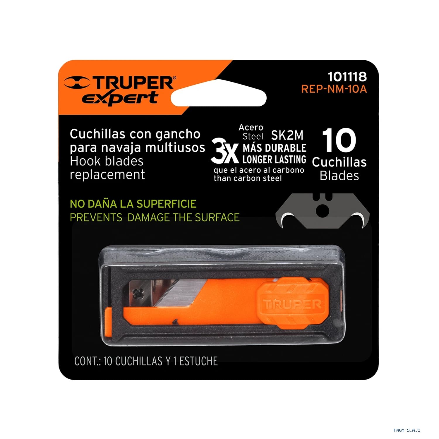 Dispensador con 10 cuchillas para acrílico para NV-7X y NM-6 101118 - Truper