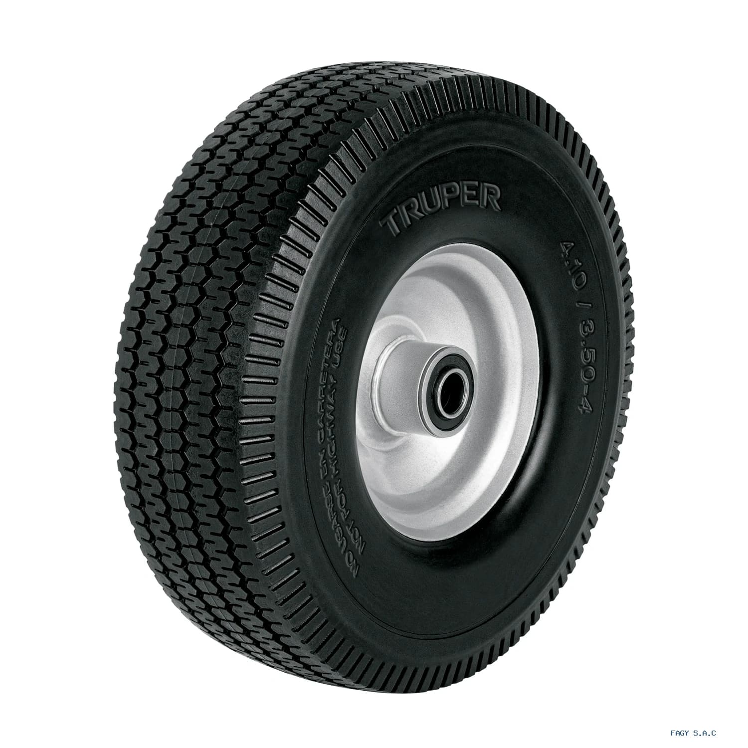 Rueda imponchable para eje lateral Truper 45911 - Truper